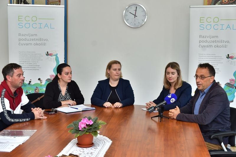 Uvodna tiskovna konferencija projekta ECO-SOCIAL: razvijam poduzetništvo, čuvam okoliš!
