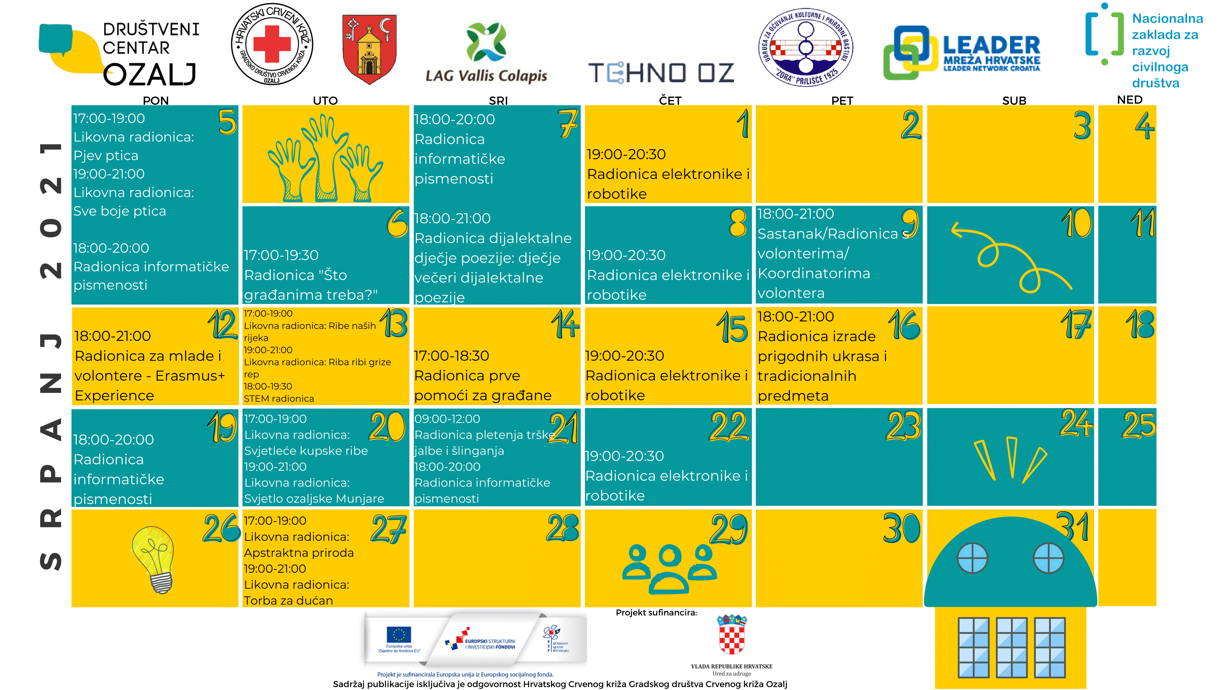 DC Ozalj kalendar SRPANJ 1