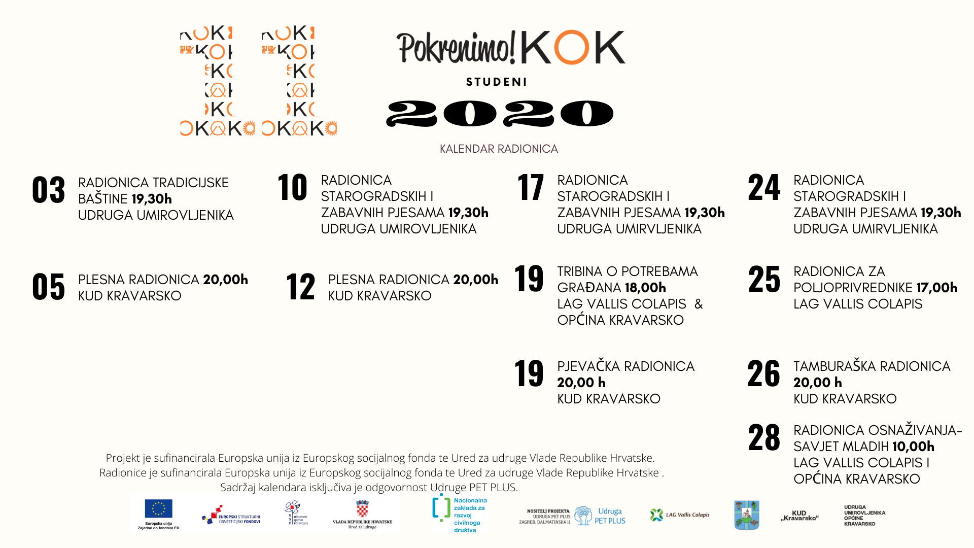 Kalendar dogadjanja 11 2020